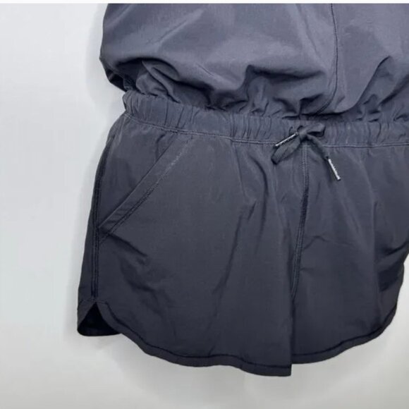 Lululemon Be Free Runsie Tank Mesh Romper Black size 4 - Picture 3 of 7